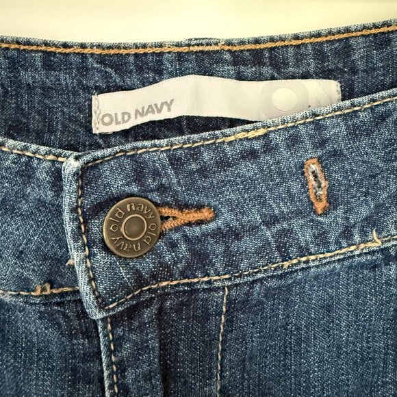 Old Navy Jeans - Low waisted - Wide Leg Dark Wash - Size 12 - Picture 3 of 13